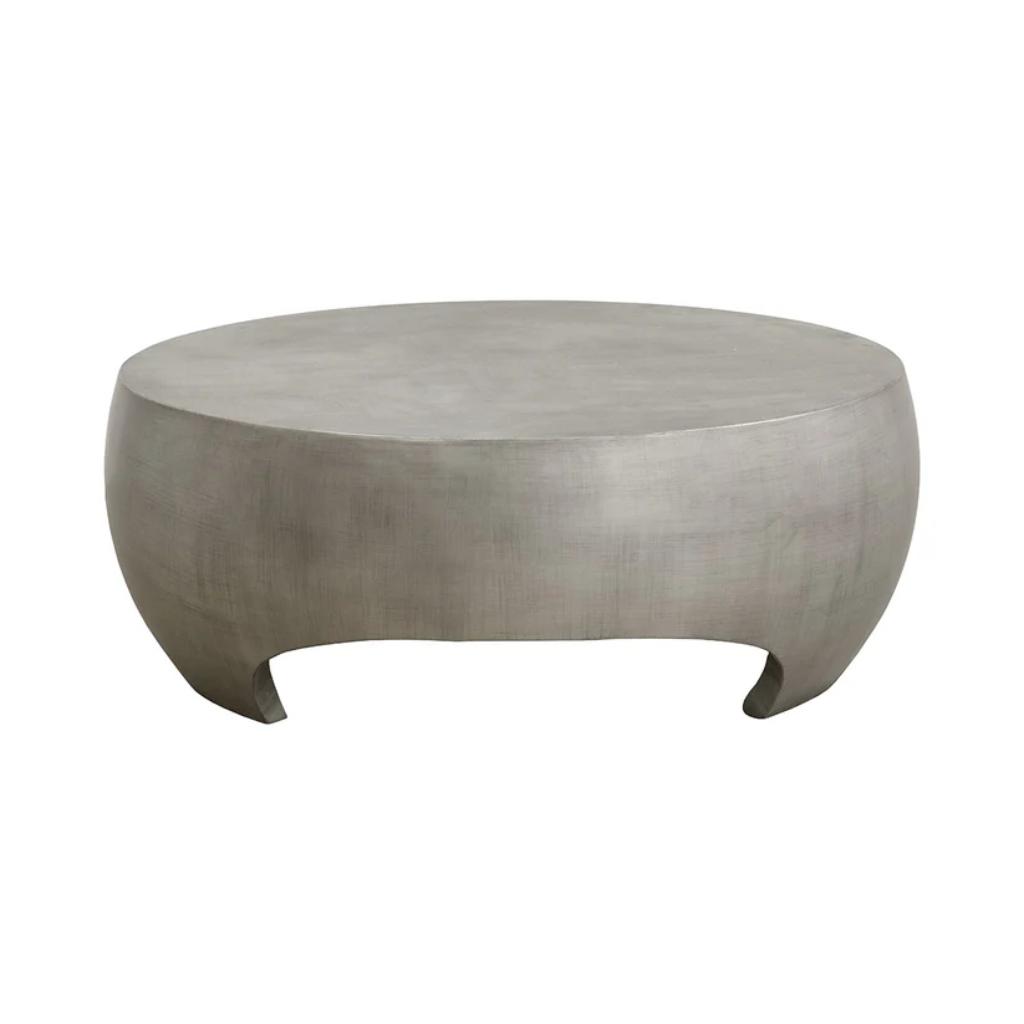 Tarsus Concrete Outdoor Round Coffee Table