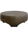 Tarsus Concrete Outdoor Round Coffee Table