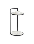 Parga Steel d Concrete Outdoor Round End Table