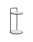 Parga Steel d Concrete Outdoor Round End Table