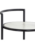 Parga Steel d Concrete Outdoor Round End Table