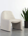 Kessel Lounge Chair Contemporary Cream Concrete Design