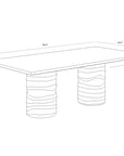 Alanya Concrete Outdoor Dining Table