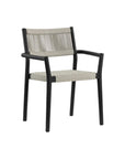 Kavala Rope Upholstered Stackable Outdoor Dining Armchair