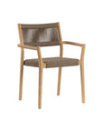 Kavala Rope Upholstered Stackable Outdoor Dining Armchair