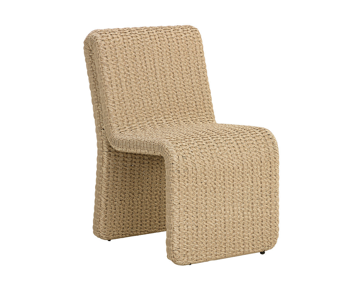 Edessa Rattan Outdoor Armless Dining Chair