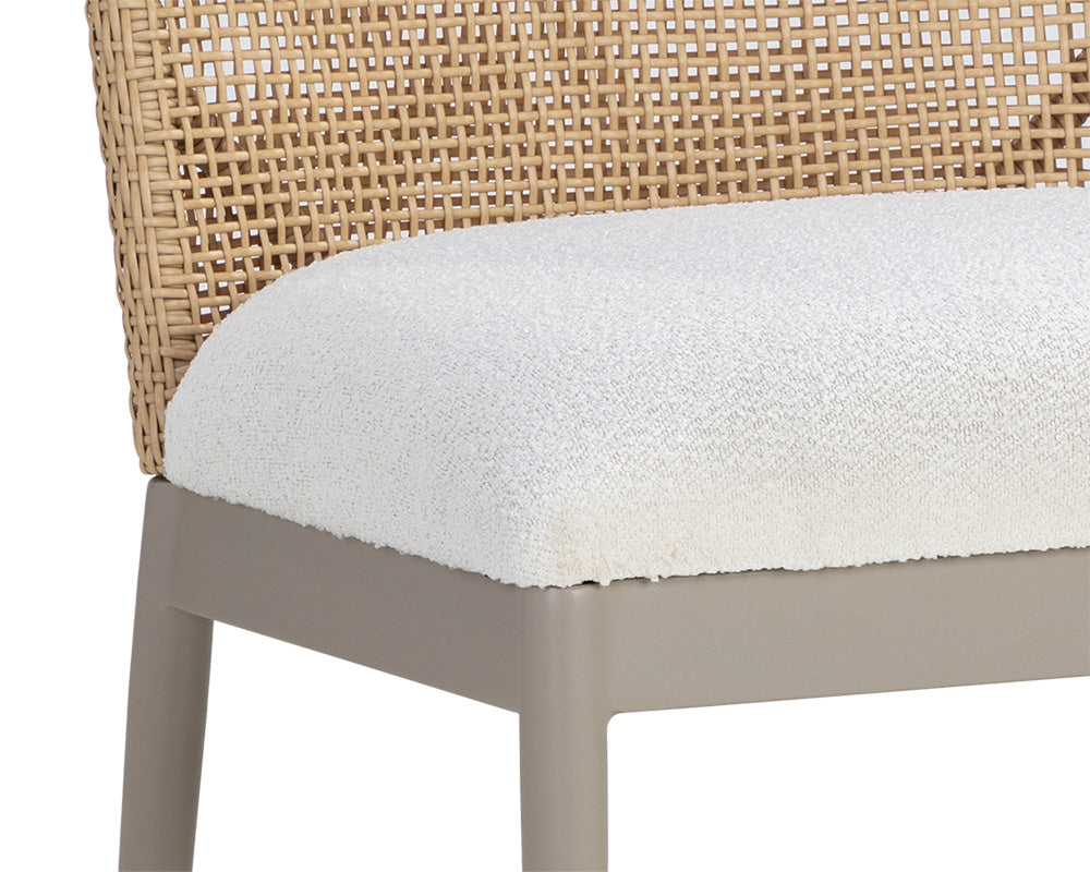 Calandri Fabric Outdoor Dining Chair 2PC