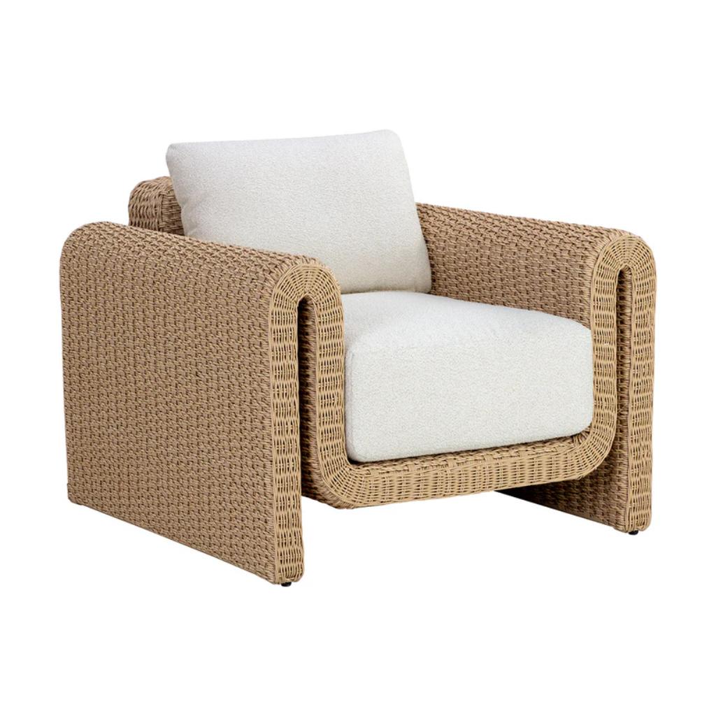 Tibi Fabric Outdoor Lounge Chair