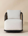 Bora Swivel Lounge Chair Louis Cream - Modern Outdoor Comfort