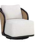 Bora Swivel Lounge Chair Louis Cream - Modern Outdoor Comfort