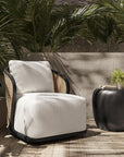 Bora Swivel Lounge Chair Louis Cream - Modern Outdoor Comfort