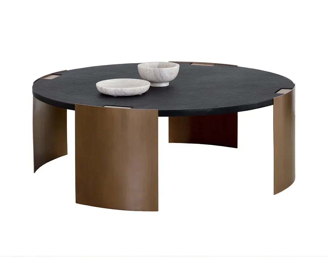 Gallus Concrete  Outdoor Round Coffee Table