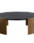 Gallus Concrete  Outdoor Round Coffee Table