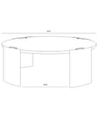 Gallus Concrete  Outdoor Round Coffee Table