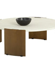 Gallus Concrete  Outdoor Round Coffee Table