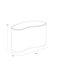 SUNPAN Ishiko Concrete Brown Outdoor Coffee Table