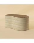 SUNPAN Ishiko Concrete Brown Outdoor Coffee Table