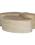 SUNPAN Ishiko Concrete Brown Outdoor Coffee Table