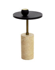 SUNPAN Saldo Concrete Black Outdoor End Table