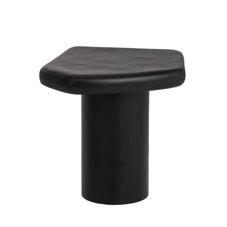 SUNPAN Detti Concrete Black Outdoor End Table