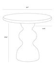 SUNPAN Raul Concrete Round Outdoor Bistro Table