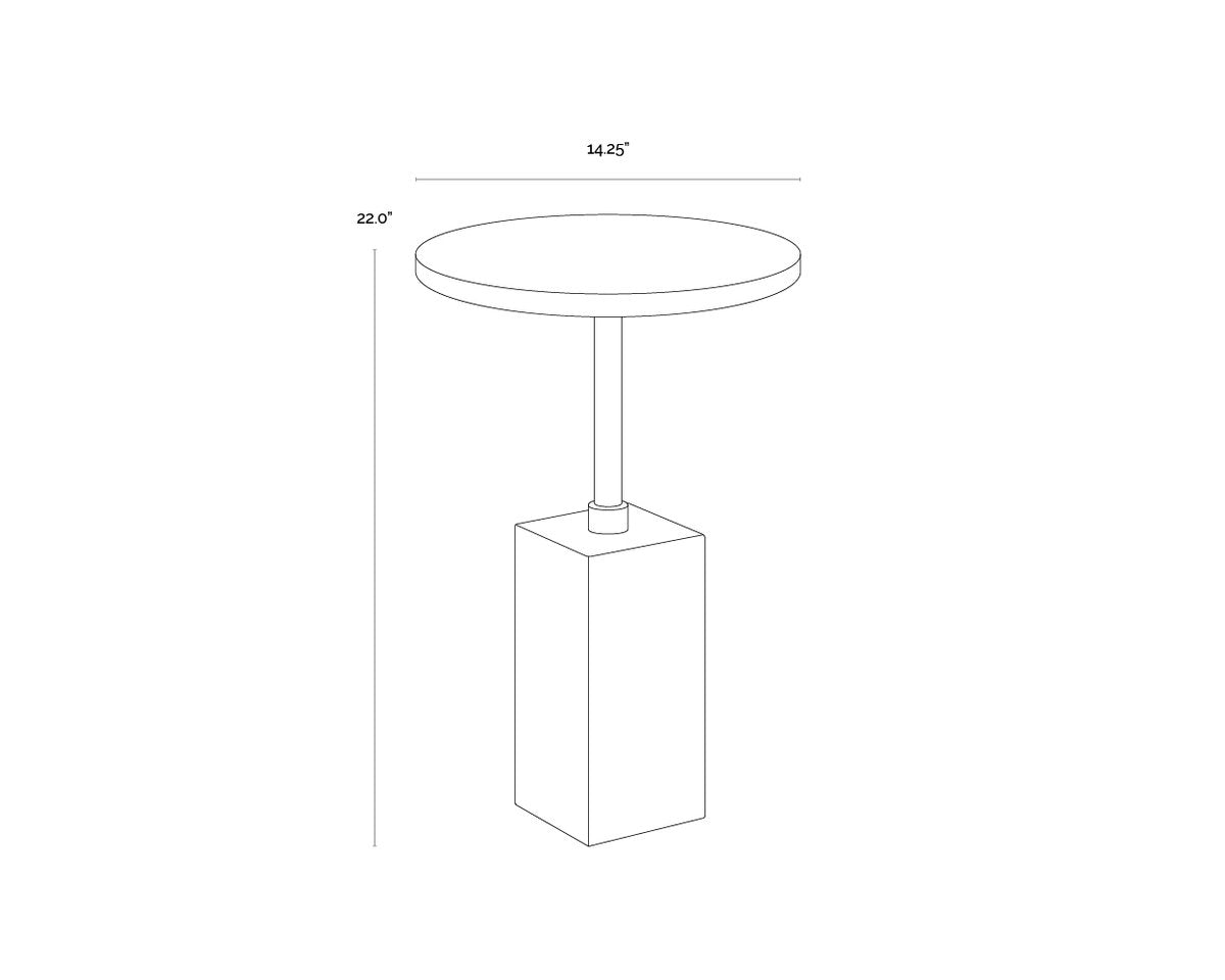 SUNPAN Mizani Concrete Outdoor End Table