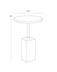 SUNPAN Mizani Concrete Outdoor End Table