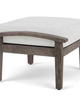 Lloyd Flanders Frontier Aluminum Outdoor Ottoman