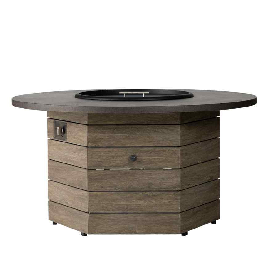 Frontier Hexagonal Outdoor Fire Table-Outdoor Fire Tables-Lloyd Flanders-LOOMLAN-OUTDOOR
