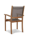 Pearl Stacking Teak Outdoor Dining Armchair 4PC -- view 13