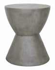 15 Inch Outdoor Stool Grey Contemporary - LOOMLAN - Moe's Home - Garden Stools