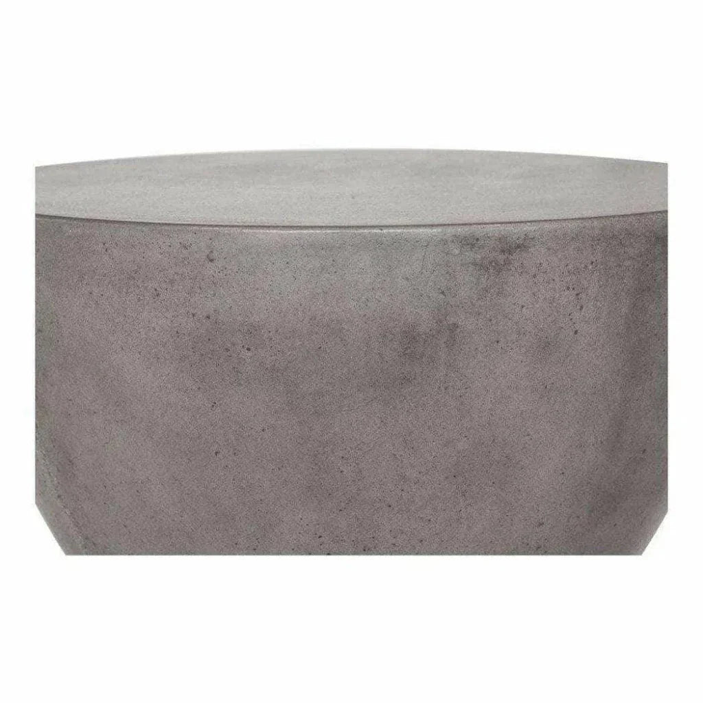 15 Inch Outdoor Stool Grey Contemporary - LOOMLAN - Moe's Home - Garden Stools