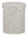 15 Inch Outdoor Stool White Contemporary - LOOMLAN - Moe's Home - Garden Stools