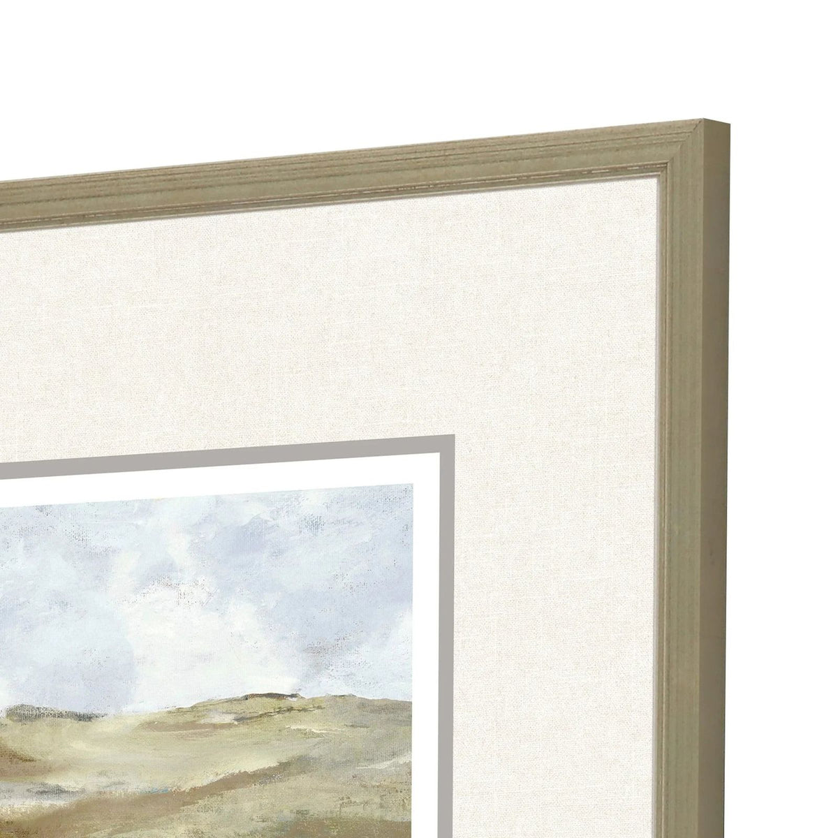 Paragon Afternoon Wood Frame Green Canvas Art 4PC