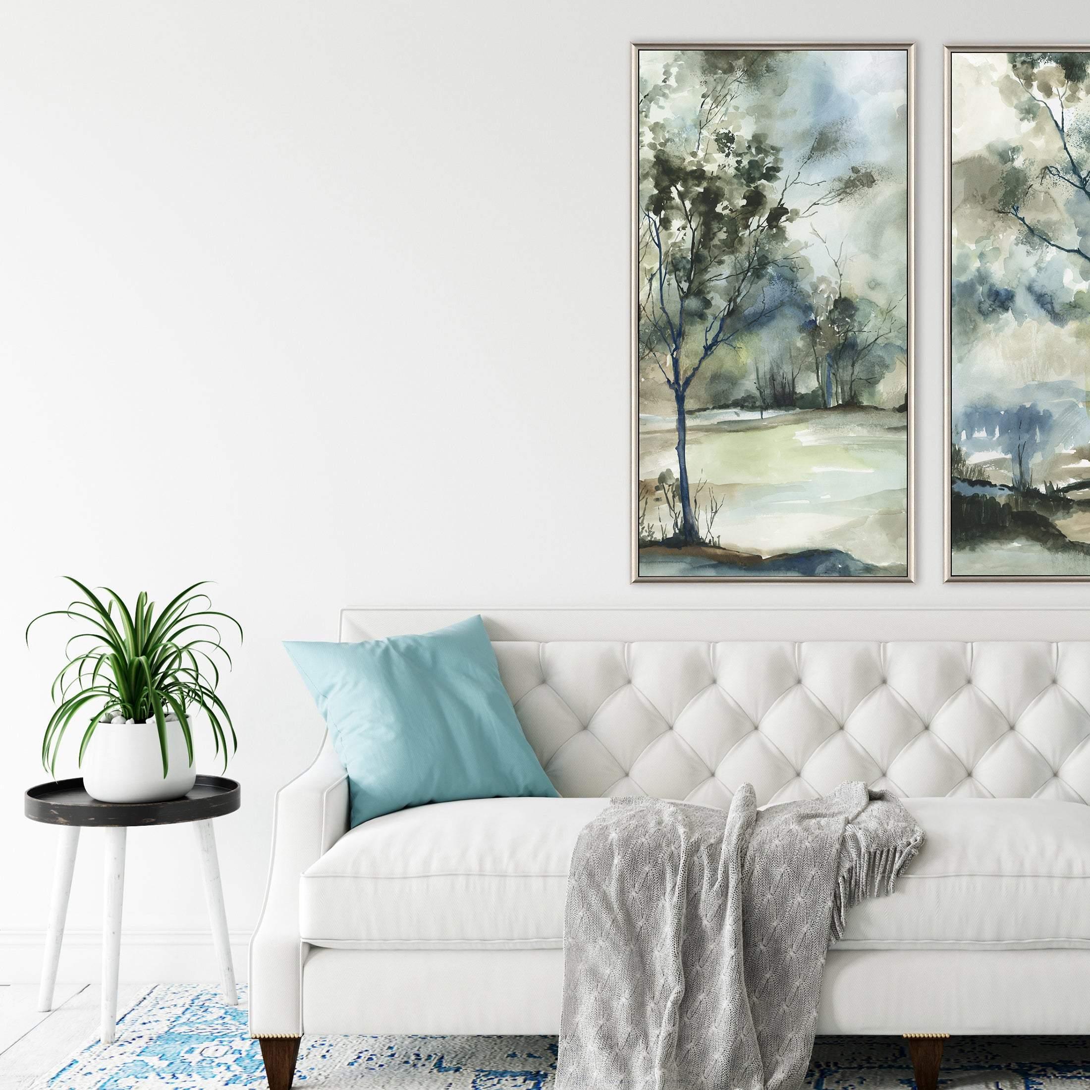 Paragon Forest Grove Grey Canvas Art