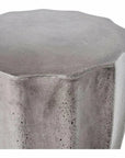 15.5 Inch Outdoor Stool Grey Contemporary Outdoor Accessories LOOMLAN By Moe's Home