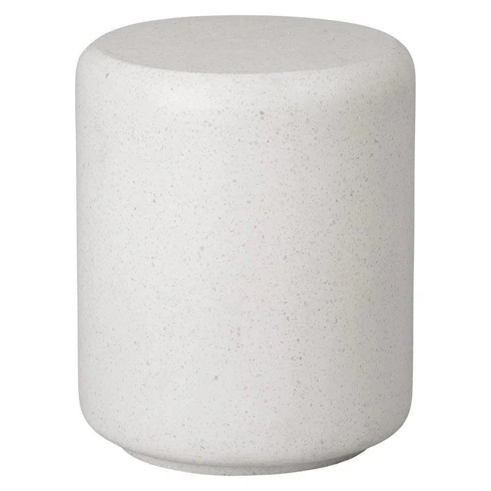 17 in. Caemen Cylinder Terrazzo Garden Stool - LOOMLAN - Emissary - Garden Stools
