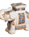 17 in. Elephant Outdoor Garden Stool - LOOMLAN - Emissary - Garden Stools