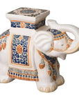 17 in. Elephant Outdoor Garden Stool - LOOMLAN - Emissary - Garden Stools