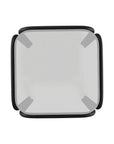 17" Square Obscure Acrylic Top End Table - LOOMLAN - Telescope - Outdoor Side Tables