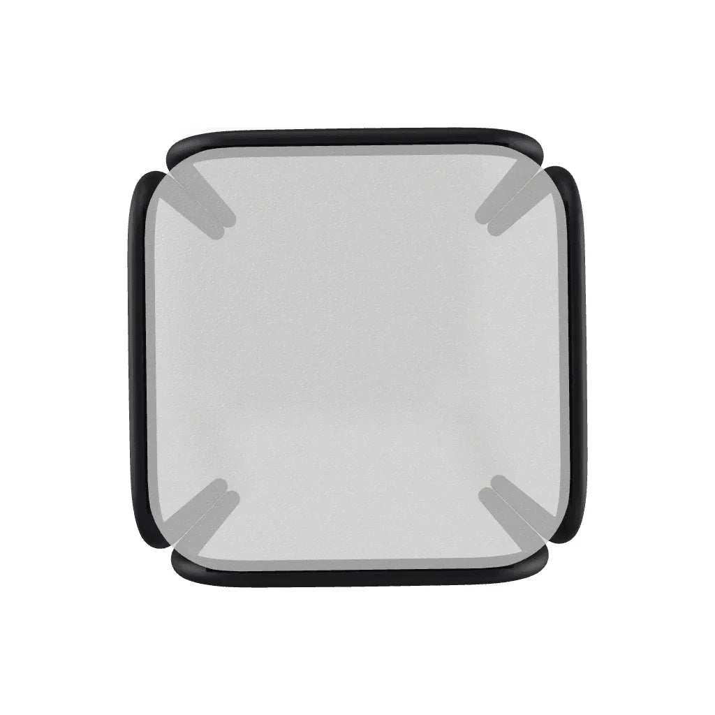 17" Square Obscure Acrylic Top End Table - LOOMLAN - Telescope - Outdoor Side Tables