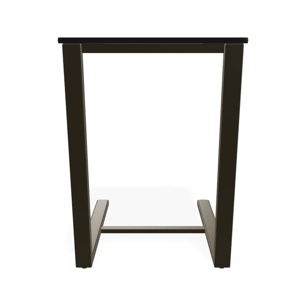 17.5" Square Marine Grade Polymer Side Table - LOOMLAN - Telescope - Outdoor Side Tables