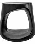17.75 Inch Outdoor Stool Black Contemporary - LOOMLAN - Moe's Home - Garden Stools