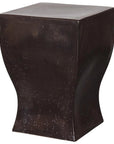 17.5 in. Square Ceramic Garden Stool by Emissary-Garden Stools-Emissary-Gunmetal-LOOMLAN