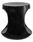 17.75 Inch Outdoor Stool Black Contemporary-Garden Stools-Moe's Home-LOOMLAN