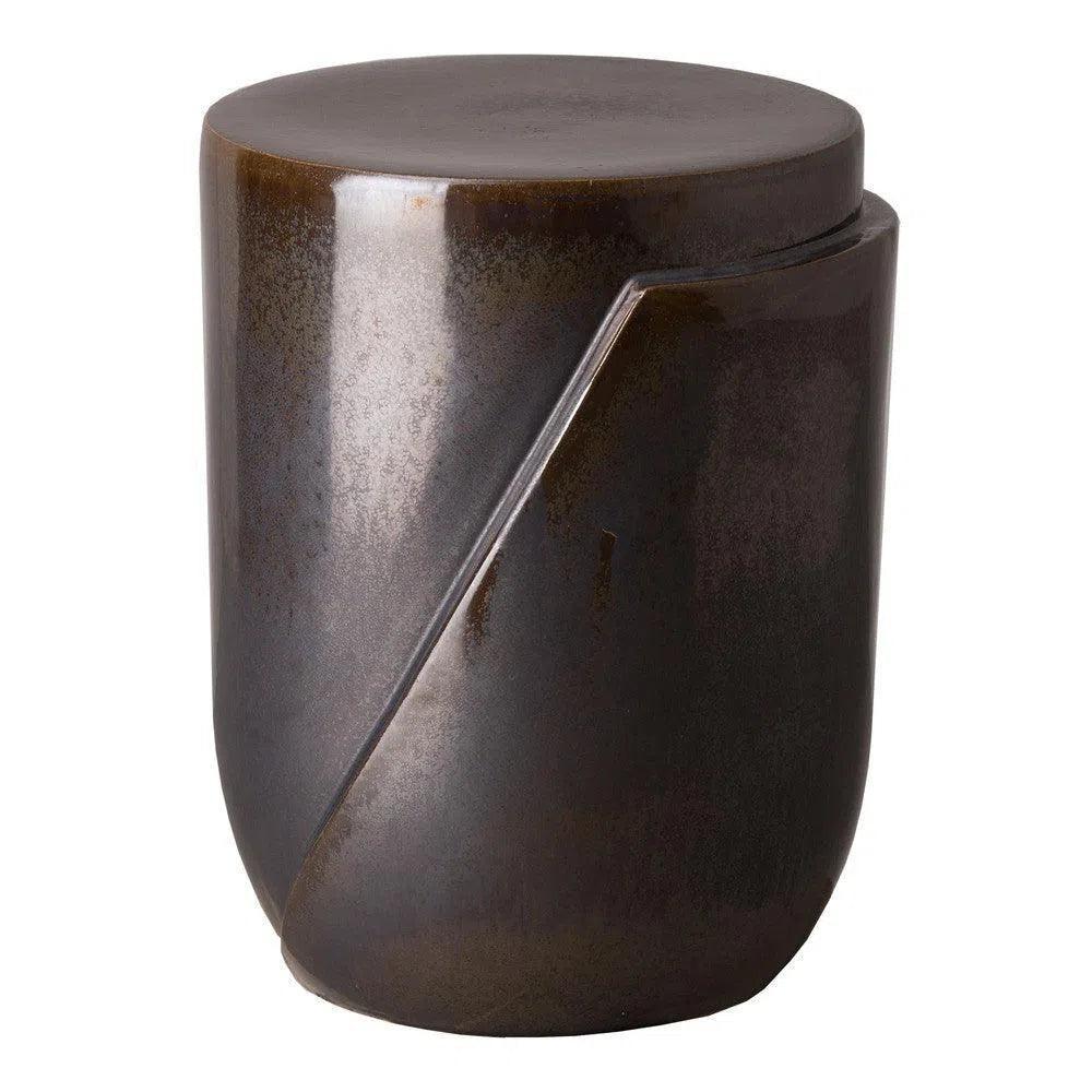 18 in. Accel Ceramic Garden Stool Side Table - LOOMLAN - Emissary - Garden Stools