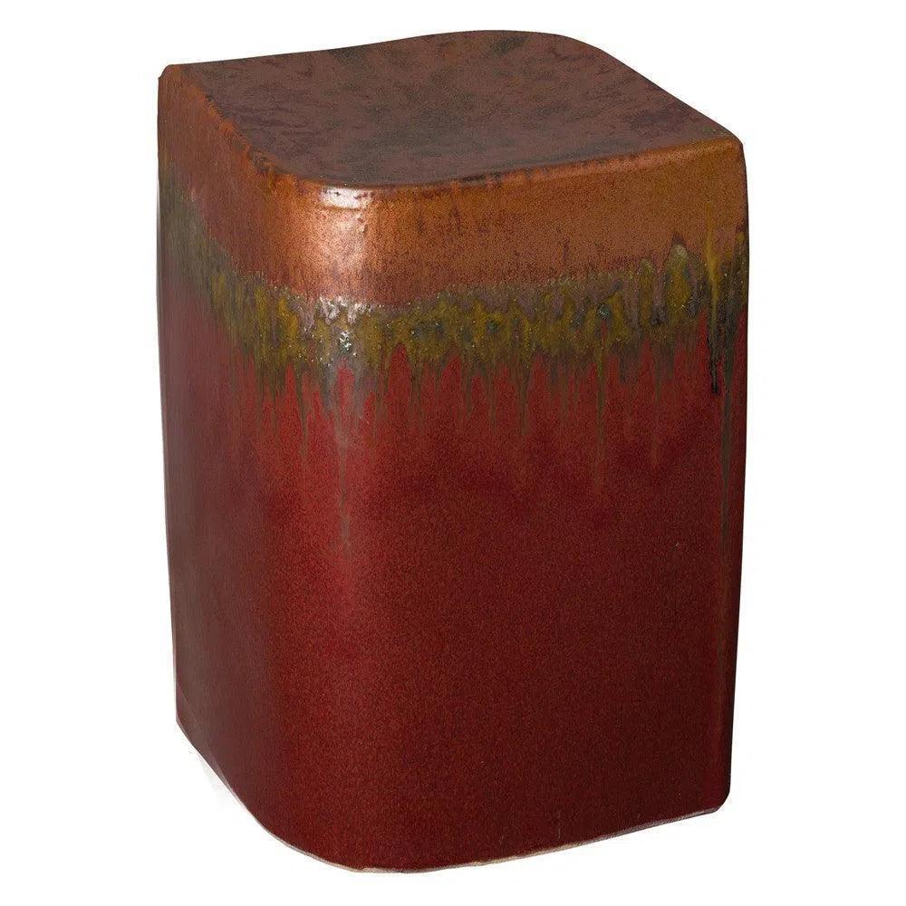 18 in. Aero Ceramic Outdoor Garden Stool - LOOMLAN - Emissary - Garden Stools