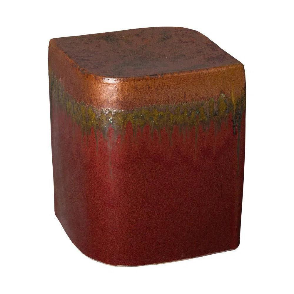 18 in. Aero Ceramic Outdoor Garden Stool - LOOMLAN - Emissary - Garden Stools