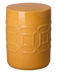18 in. Axton Ceramic Outdoor Garden Stool - LOOMLAN - Emissary - Garden Stools