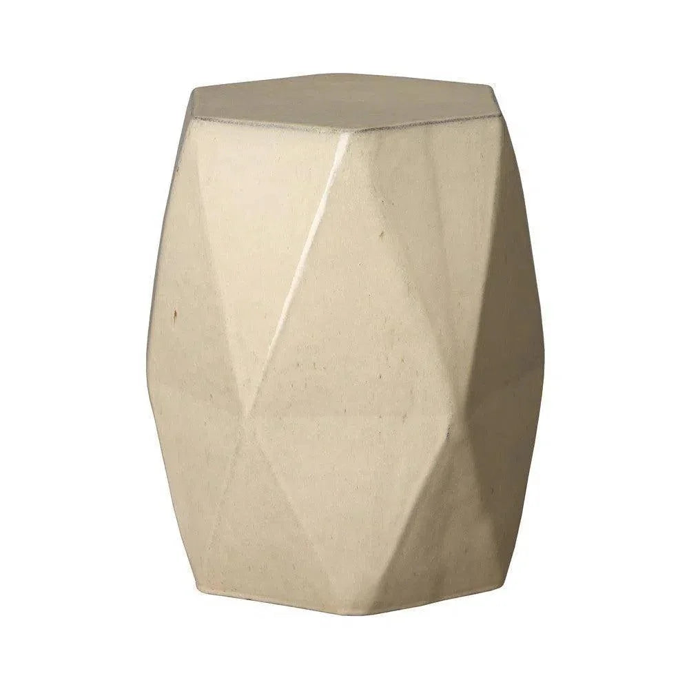 18 in. Brilliant Matrix Ceramic Garden Stool - LOOMLAN - Emissary - Garden Stools